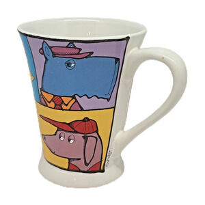Ursula Dodge Adventure Dog Coffee Mug Signature Tea Cup Cartoon